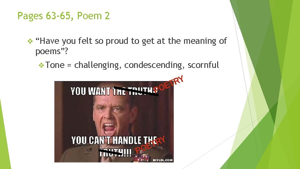 Pages 63 -65, Poem 2 v “Have you felt so proud to get at Pages 63 -65, Poem 2 v “Have you felt so proud to get at