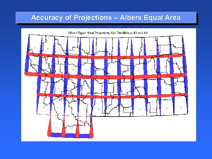 Accuracy of Projections – Albers Equal Area 