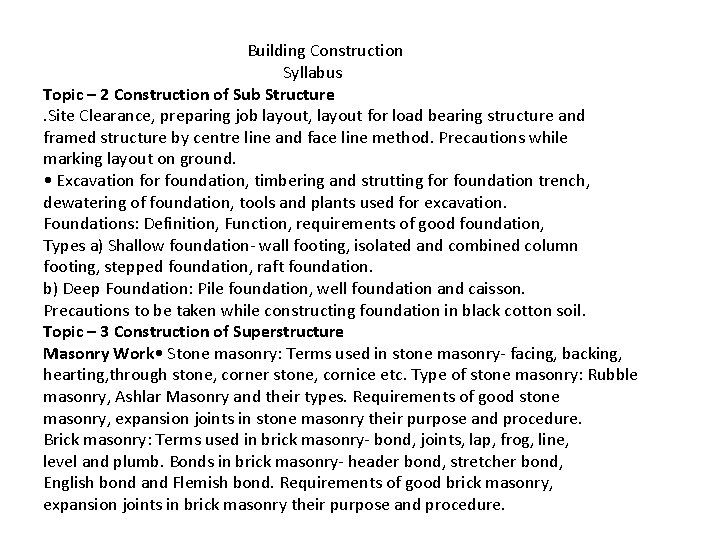 Building Construction 17308 CE 3 G Th 100