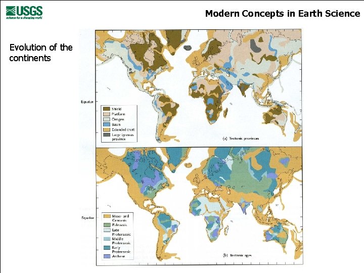 Modern Concepts in Earth Science Evolution of the continents 