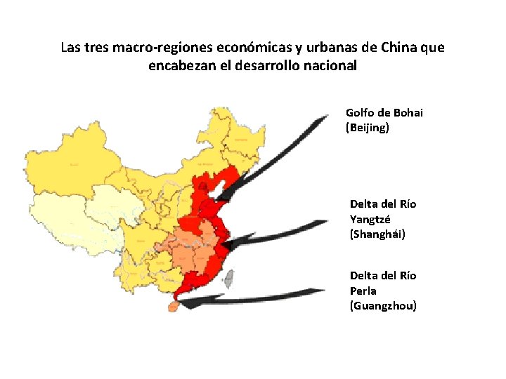 Las tres macro-regiones económicas y urbanas de China que encabezan el desarrollo nacional Golfo