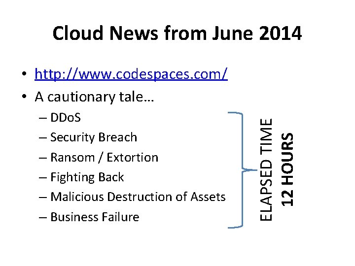 Cloud News from June 2014 – DDo. S – Security Breach – Ransom /