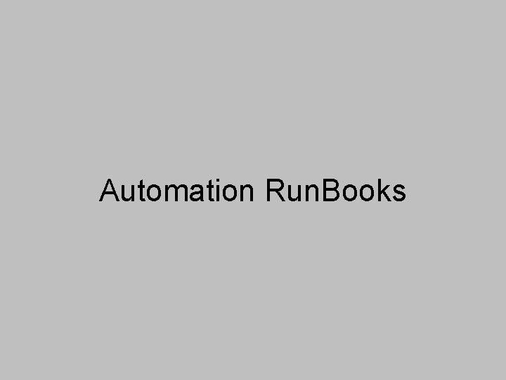 Automation Run. Books 