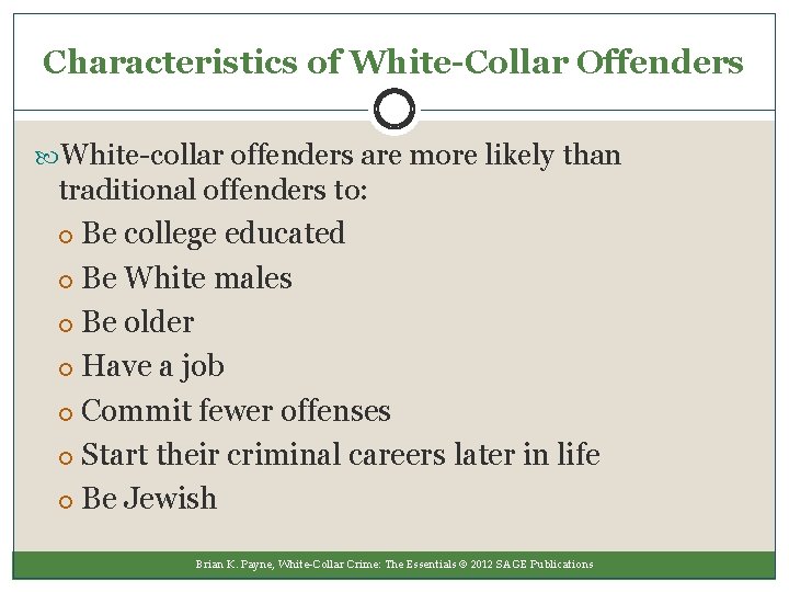 Chapter Two Understanding Whitecollar Crime Definitions Extent And