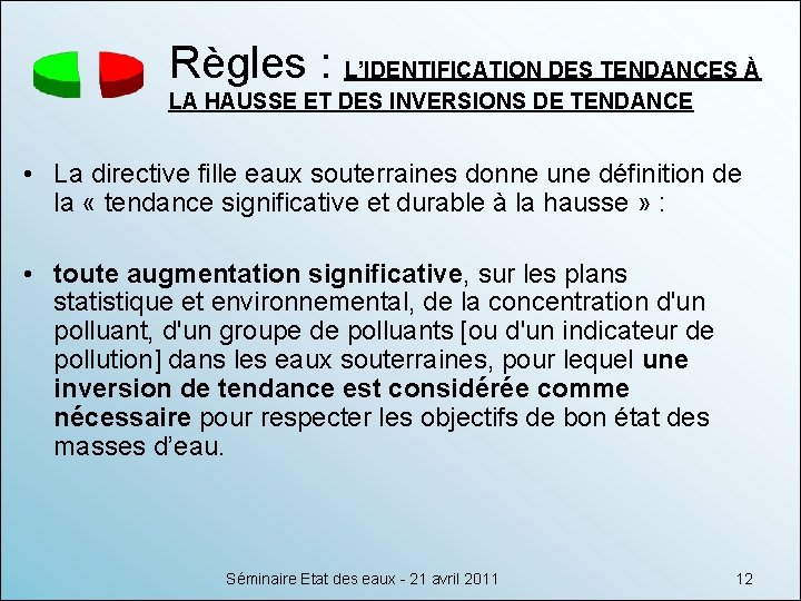 Règles : L’IDENTIFICATION DES TENDANCES À LA HAUSSE ET DES INVERSIONS DE TENDANCE •