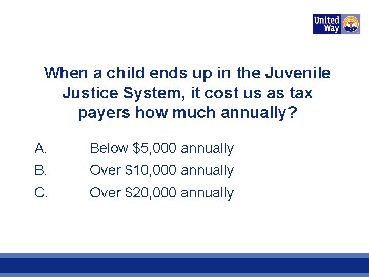 When a child ends up in the Juvenile Justice System, it cost us as
