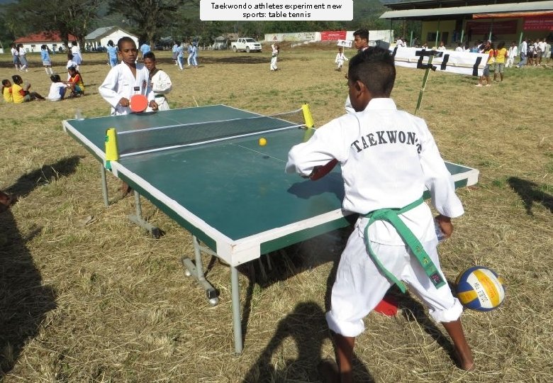 Taekwondo athletes experiment new sports: table tennis 