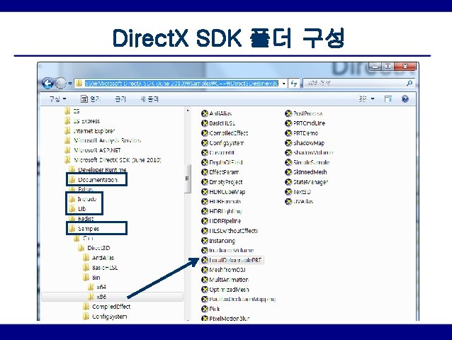 Direct. X SDK 폴더 구성 