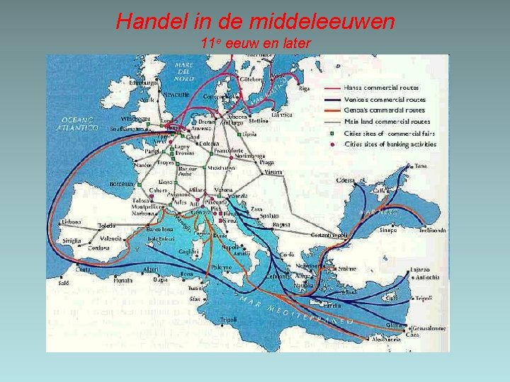 Handel in de middeleeuwen 11 e eeuw en later 