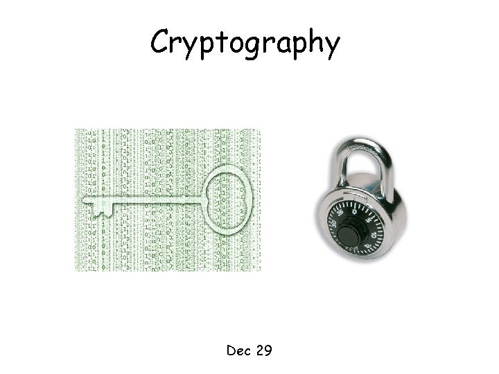 Cryptography Dec 29 