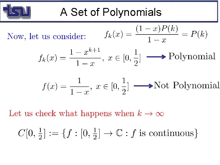 A Set of Polynomials 