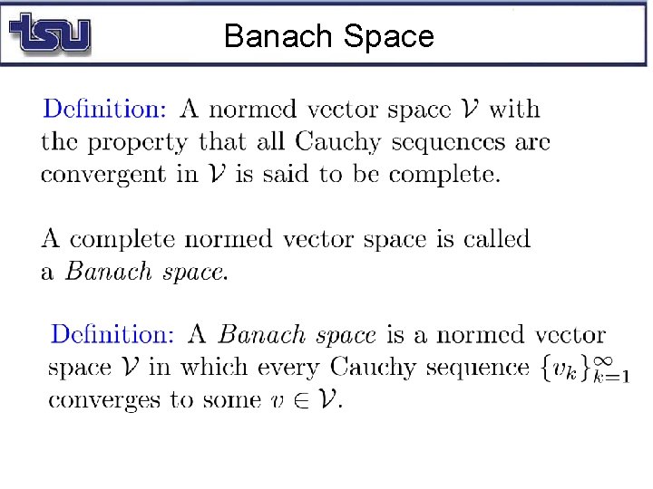 Banach Space 