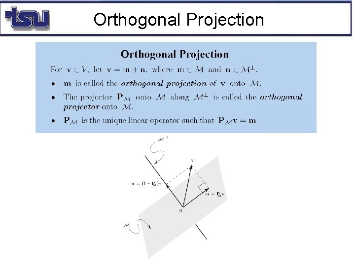 Orthogonal Projection 