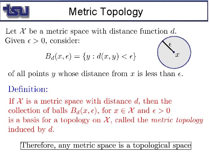 Metric Topology 