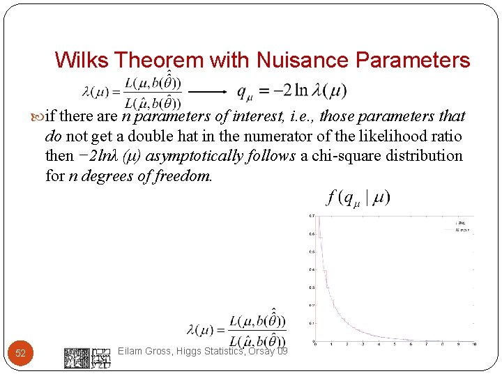 Wilks Theorem with Nuisance Parameters if there are n parameters of interest, i. e.