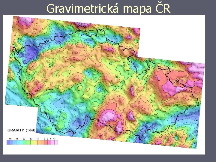 Gravimetrická mapa ČR 