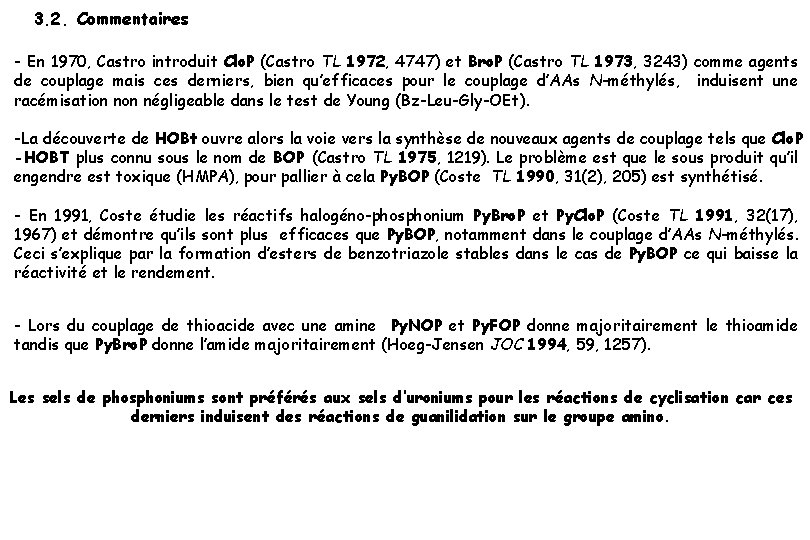 3. 2. Commentaires - En 1970, Castro introduit Clo. P (Castro TL 1972, 4747)