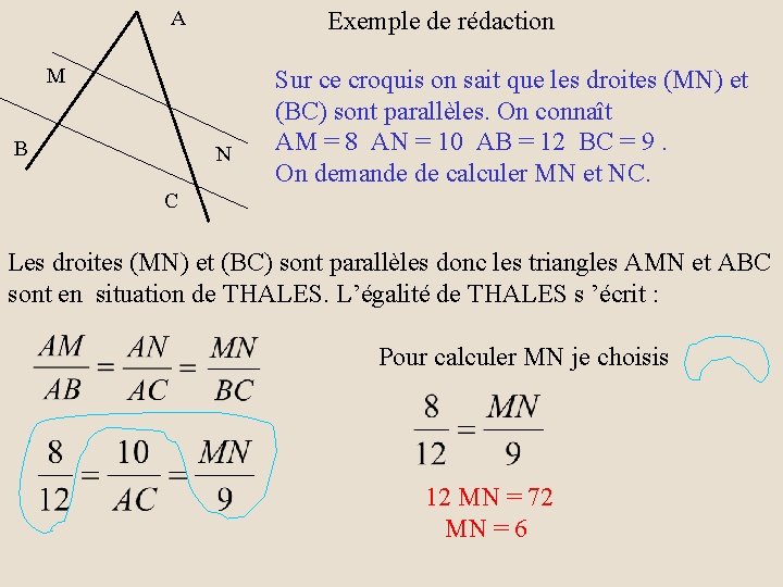 A Exemple de rédaction M B N Sur ce croquis on sait que les A Exemple de rédaction M B N Sur ce croquis on sait que les