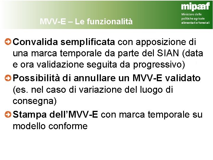 MVV-E – Le funzionalità Convalida semplificata con apposizione di una marca temporale da parte