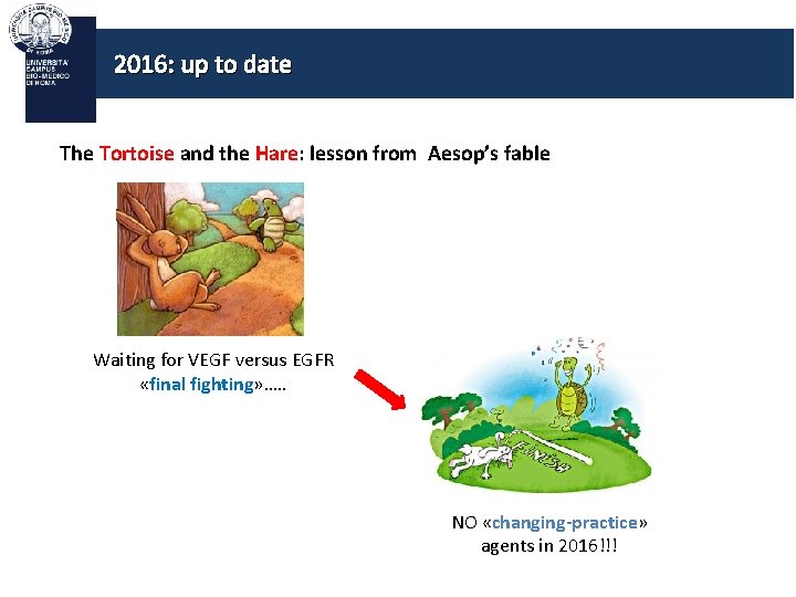 2016: up to date The Tortoise and the Hare: lesson from Aesop’s fable Waiting