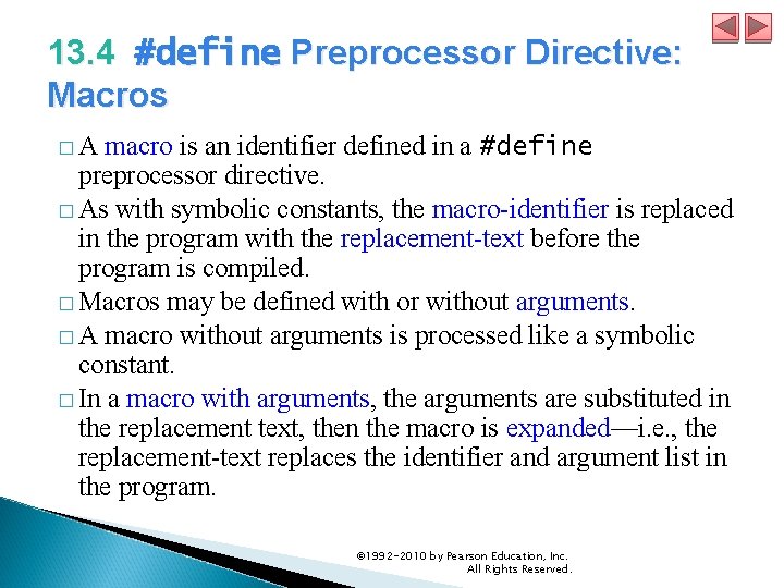 C Preprocessor C How to Program 6e 1992