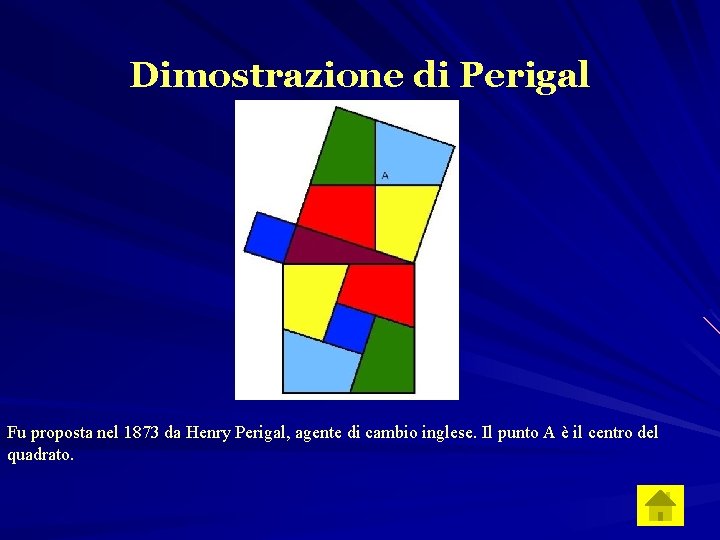 Dimostrazione di Perigal Fu proposta nel 1873 da Henry Perigal, agente di cambio inglese.
