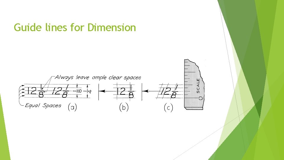 Guide lines for Dimension 