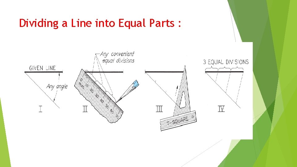 Dividing a Line into Equal Parts : 
