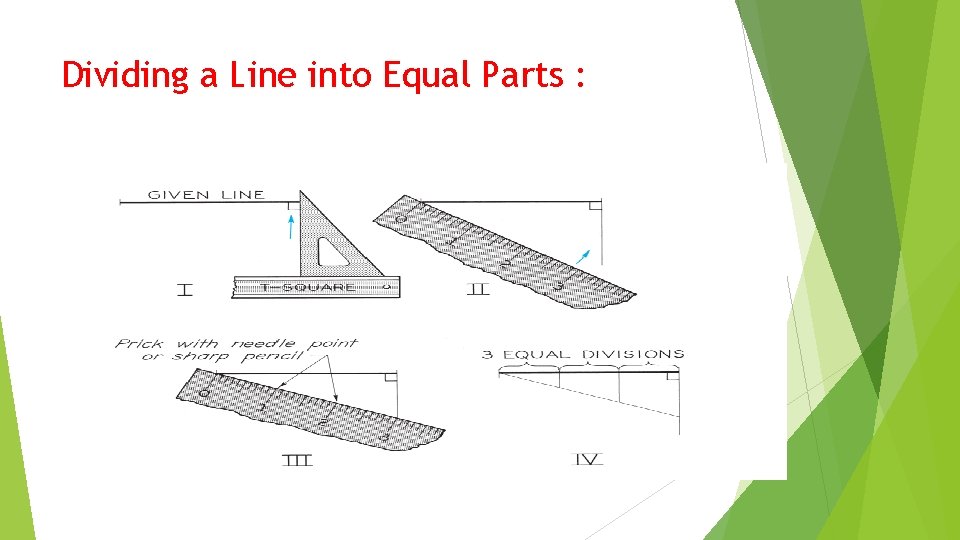 Dividing a Line into Equal Parts : 