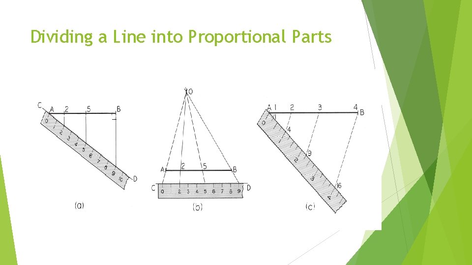Dividing a Line into Proportional Parts 