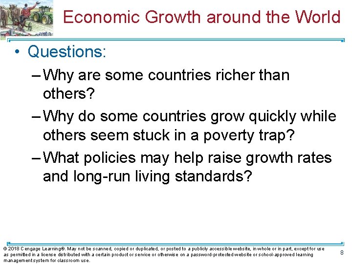 Economic Growth around the World • Questions: – Why are some countries richer than