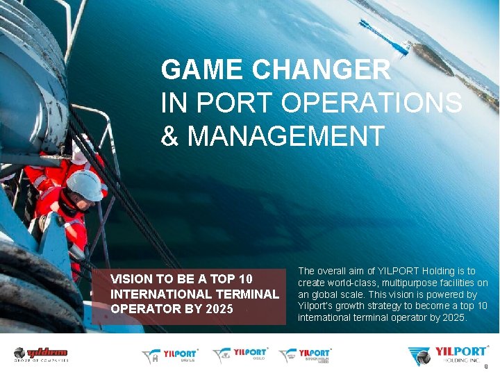 GAME CHANGER IN PORT OPERATIONS & MANAGEMENT VISION TO BE A TOP 10 INTERNATIONAL