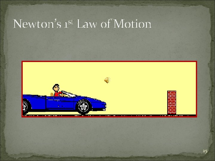 Newton’s 1 st Law of Motion 25 