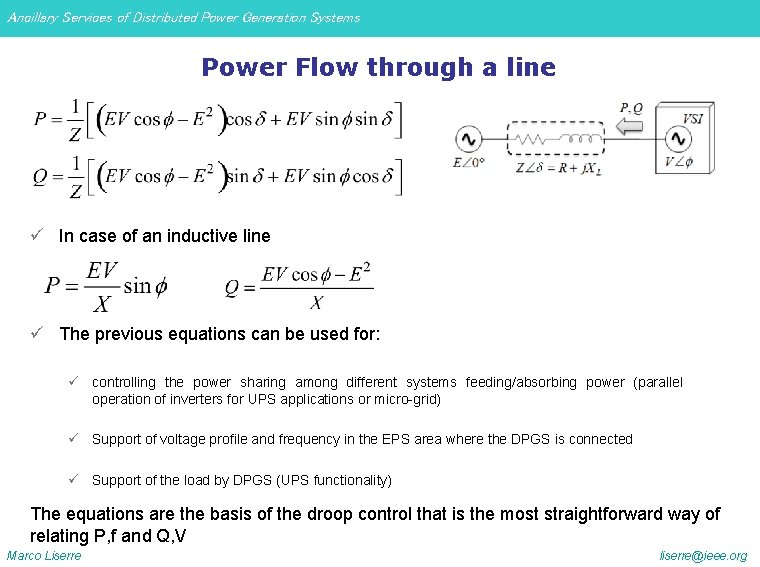 Ancillary Services Of Distributed Power Generation Systems Marco