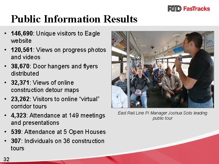 Public Information Results • 146, 690: Unique visitors to Eagle website • 120, 561: