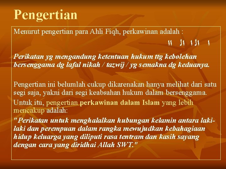 Perkawinan Oleh Syakir Jamaluddin Ma Lppi Universitas Muhammadiyah