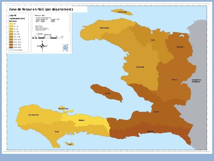 Zone de Retour en Haiti (par département) 