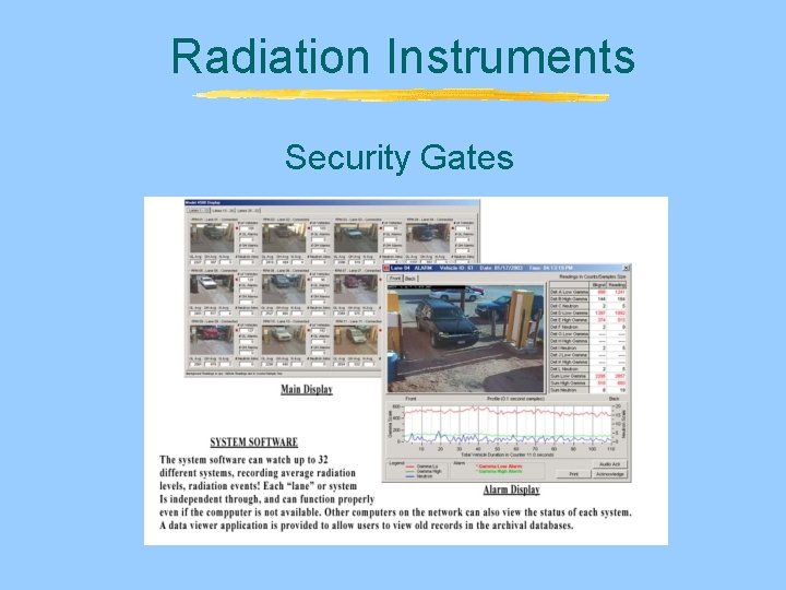 Radiation Instruments Security Gates Radiation Instruments Security Gates