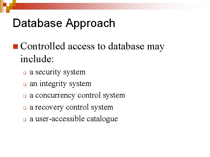 Database Systems Lecture 3 4 5 Chapter 2