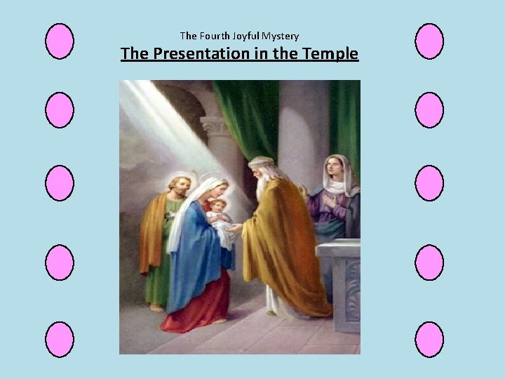 The Fourth Joyful Mystery The Presentation in the Temple 