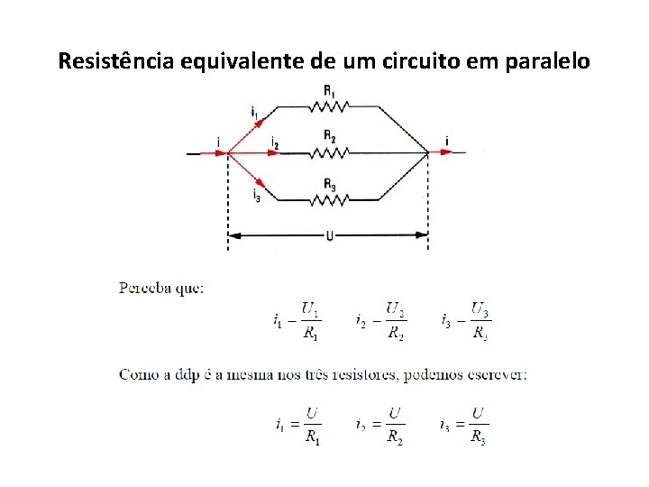 Resistência equivalente de um circuito em paralelo 