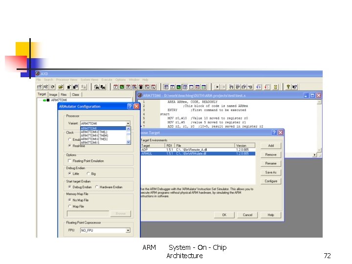 ARM System - On - Chip Architecture 72 