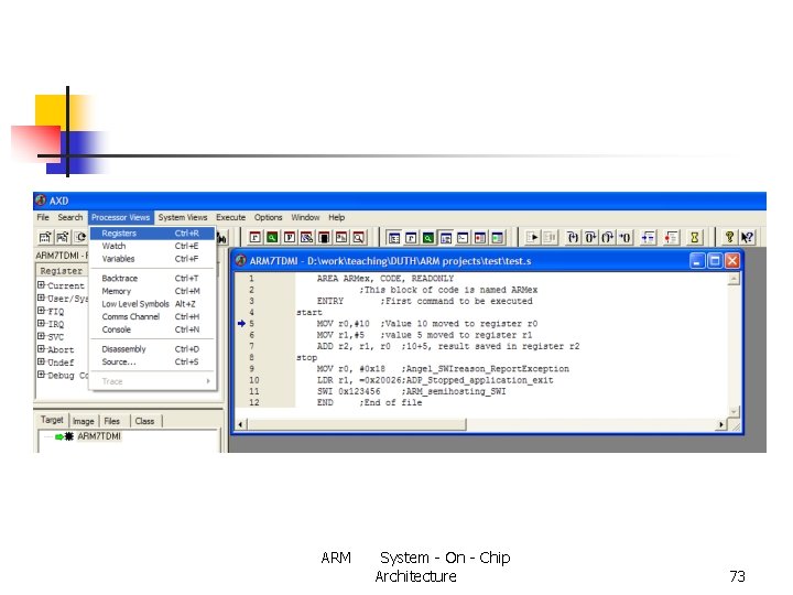 ARM System - On - Chip Architecture 73 