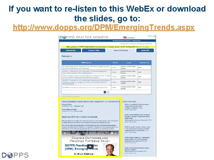 If you want to re-listen to this Web. Ex or download the slides, go