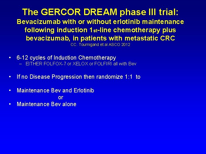 Intermittent versus Continuous Systemic Therapy for Metastatic Colorectal