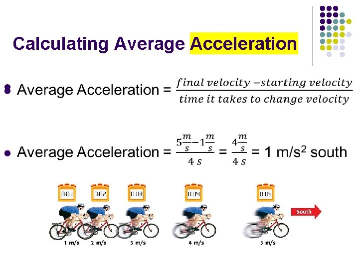 Calculating Average Acceleration l 