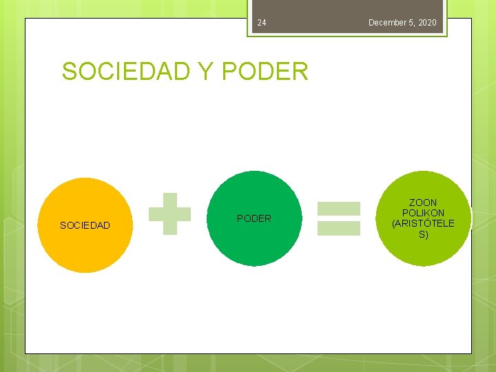 24 December 5, 2020 SOCIEDAD Y PODER SOCIEDAD PODER ZOON POLIKON (ARISTÓTELE S) 24 December 5, 2020 SOCIEDAD Y PODER SOCIEDAD PODER ZOON POLIKON (ARISTÓTELE S)