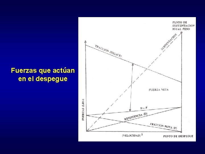 Fuerzas que actúan en el despegue 