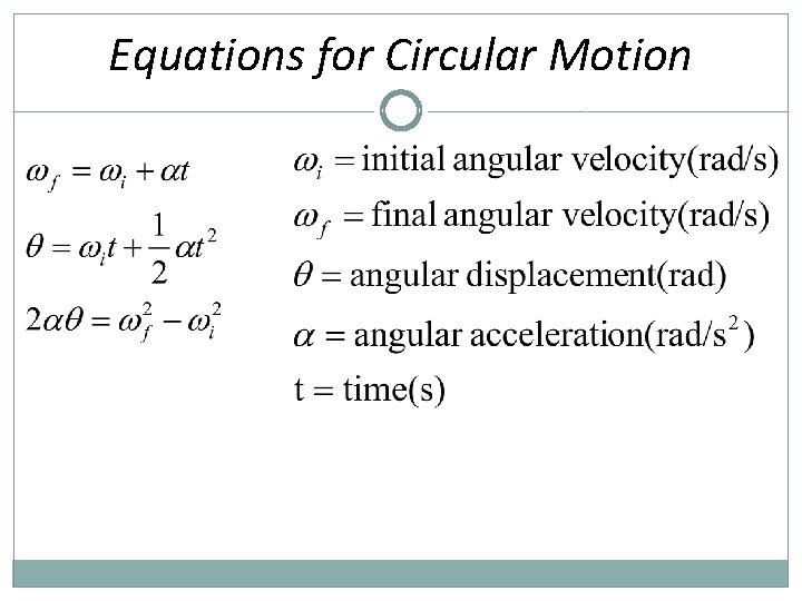 Angular displacement formula