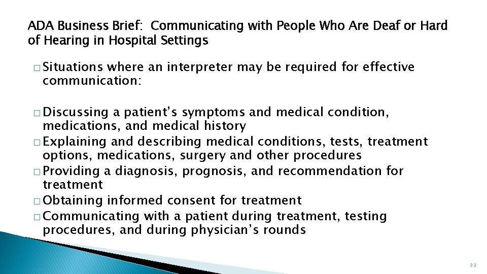 ADA Business Brief: Communicating with People Who Are Deaf or Hard of Hearing in